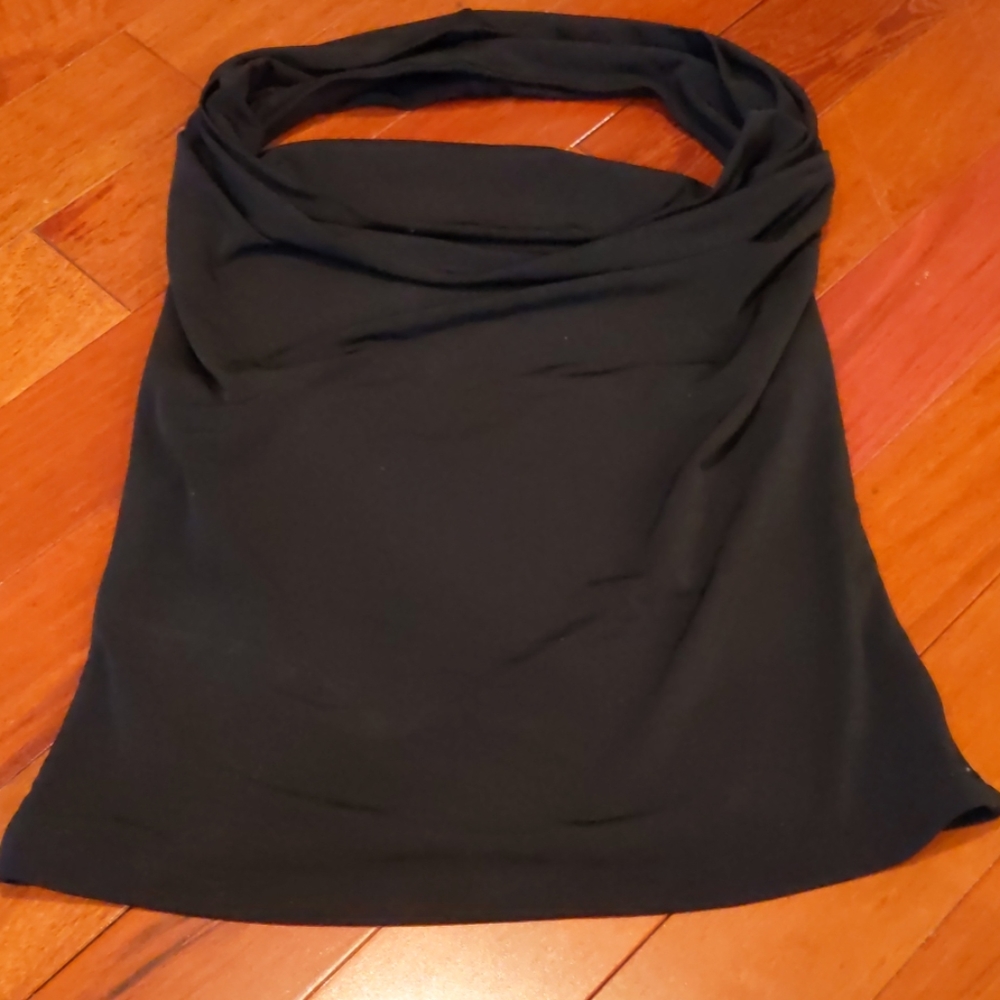 Black halter top
